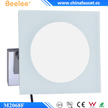 Miroir LED acrylique carré Beelee sans cadre